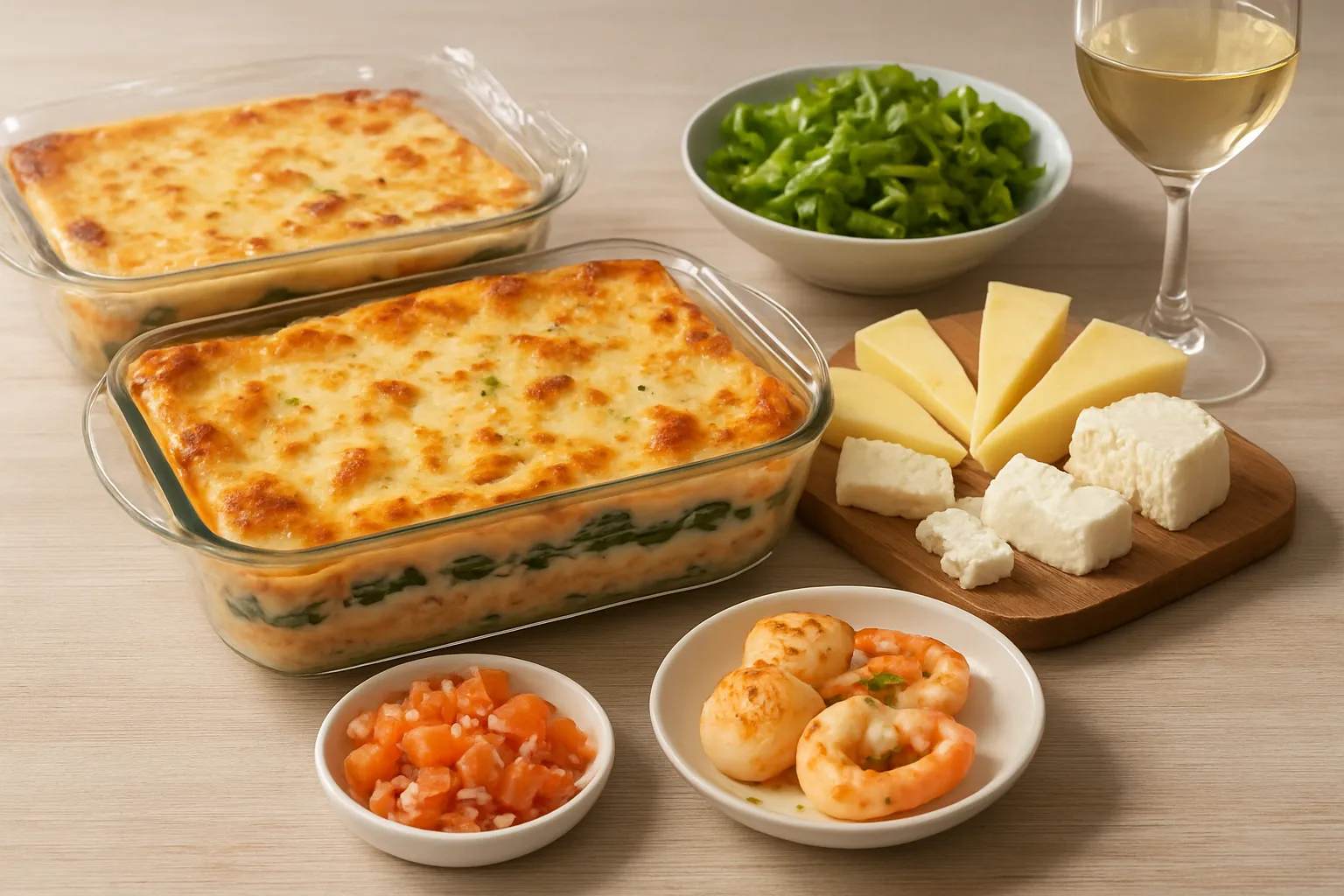Lasagnes saumon épinards béchamel