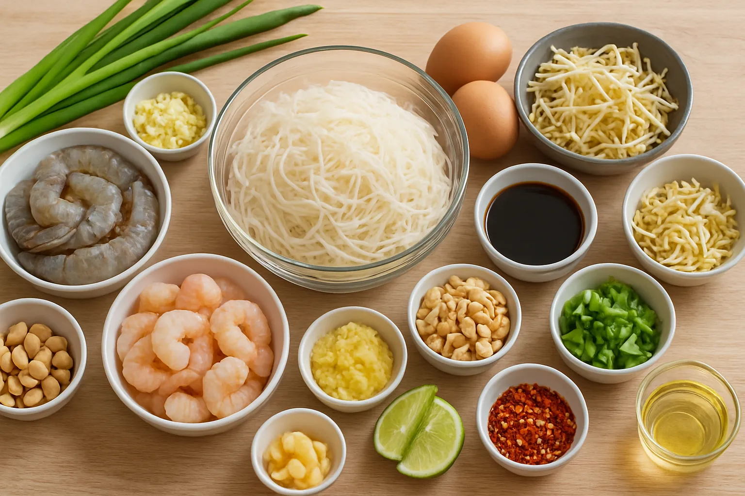 pad thaï crevettes recette