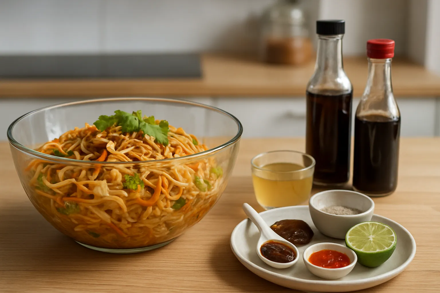 nouilles de riz crevettes