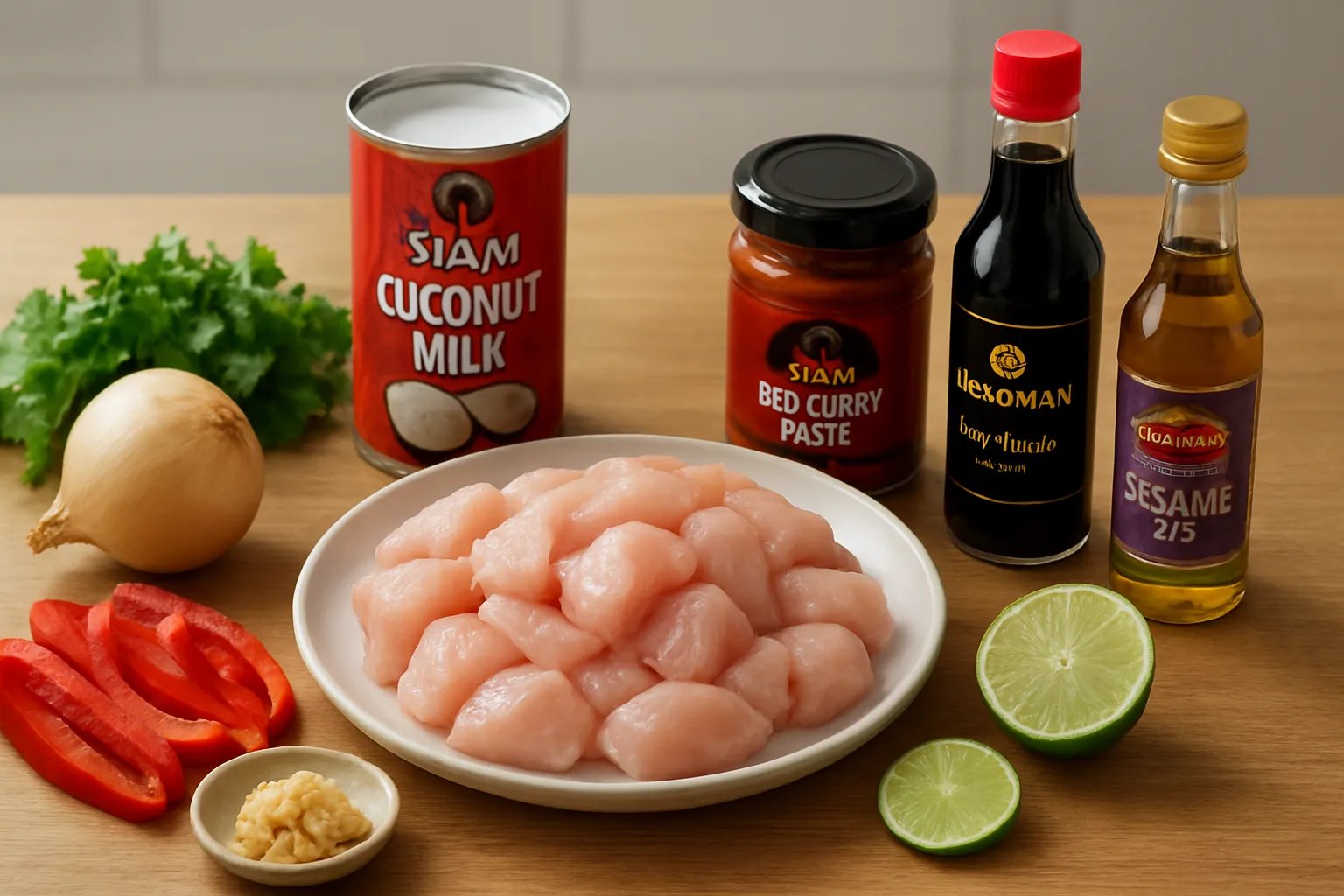 poulet curry lait de coco