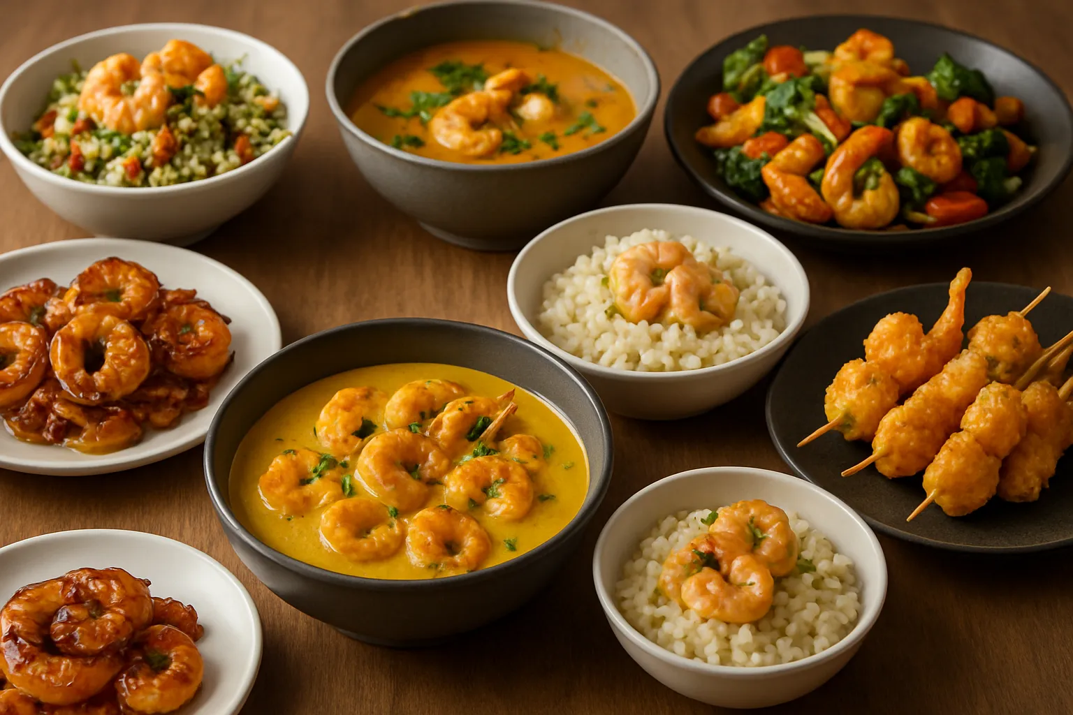 crevettes sautées ail