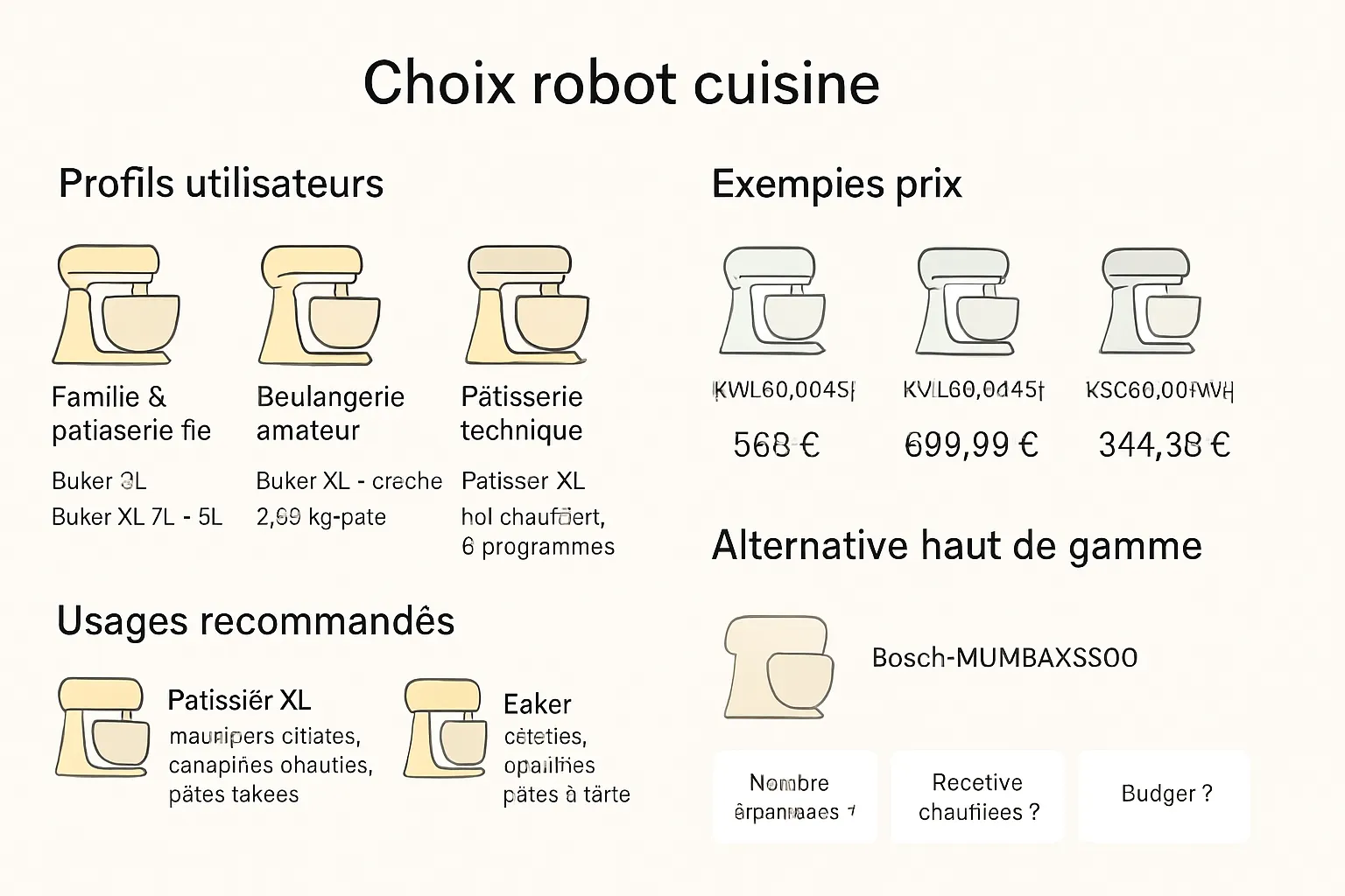 robot pâtissier cuisine titanium
