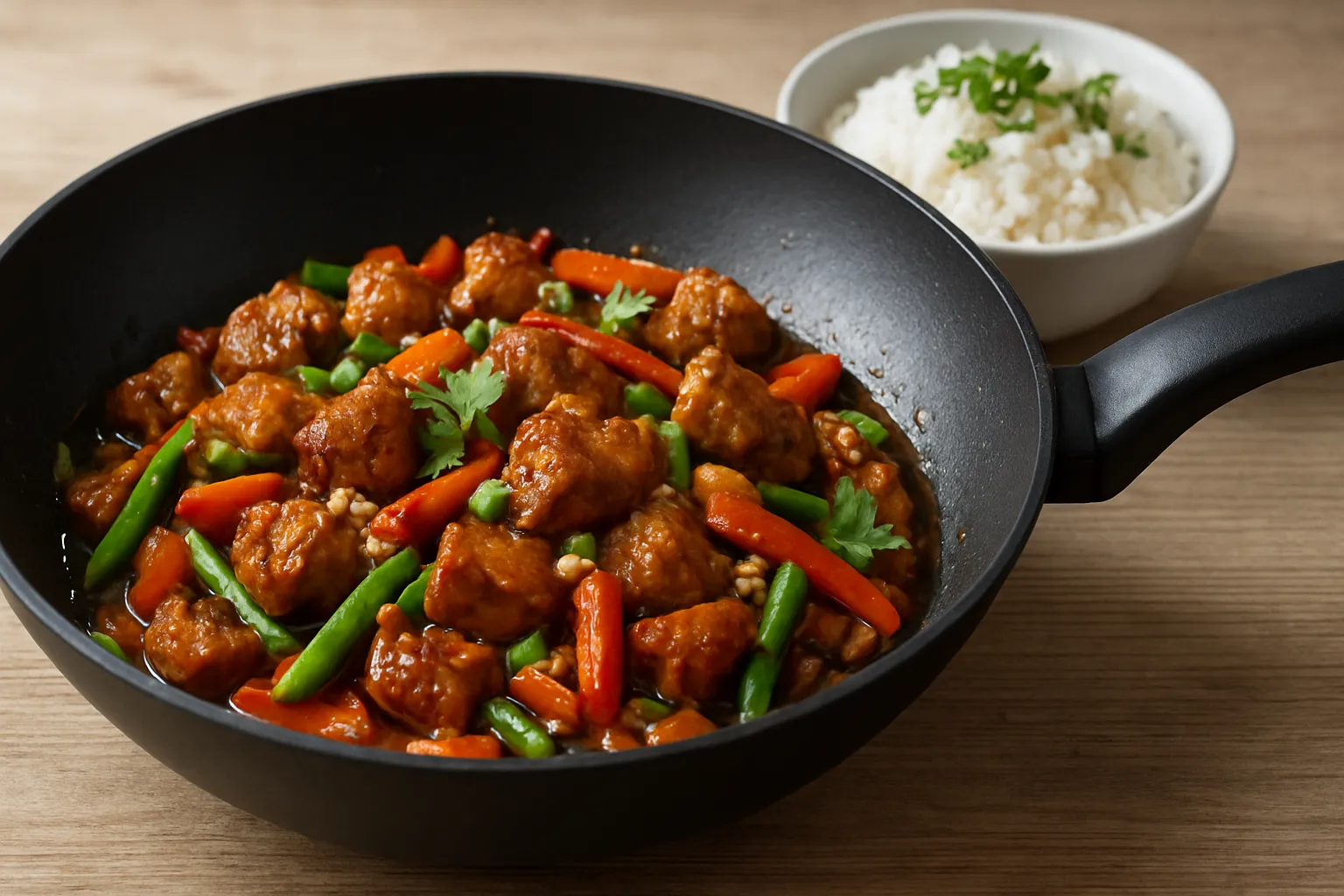 sauté porc thaï sauce rouge