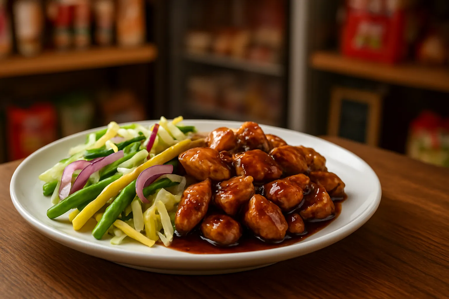 sauté porc thaï sauce rouge
