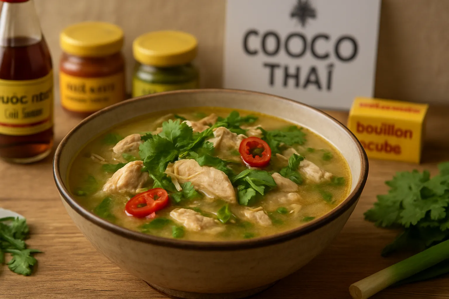 soupe thaï au poulet
