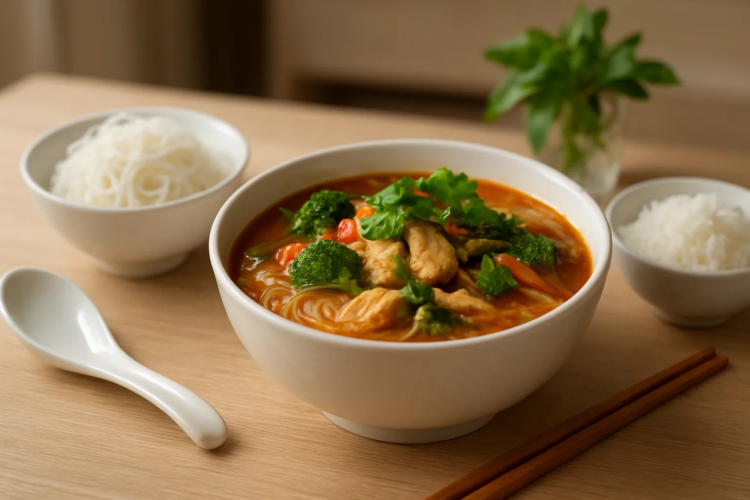 soupe thaï poulet gingembre