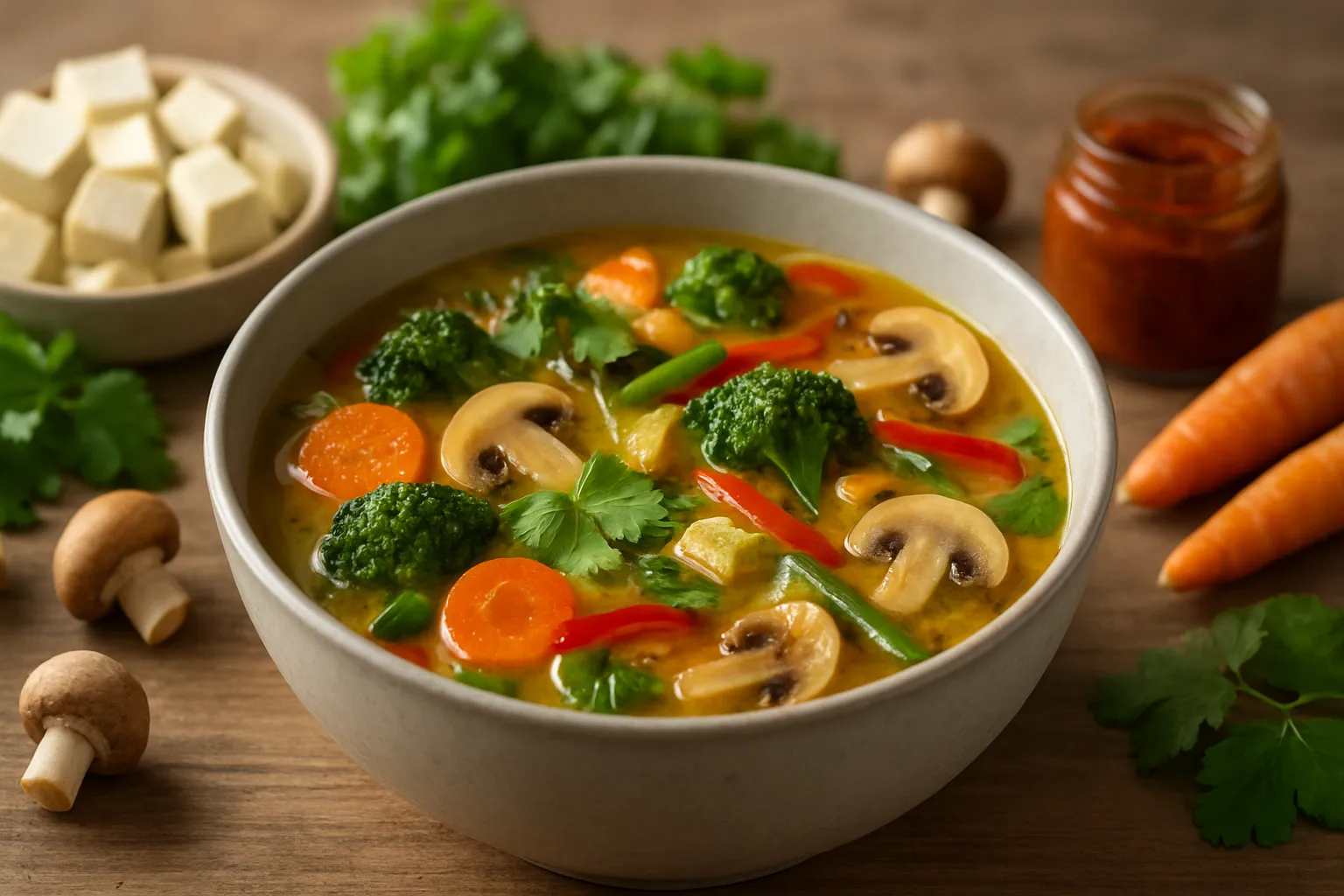 soupe thaï poulet gingembre